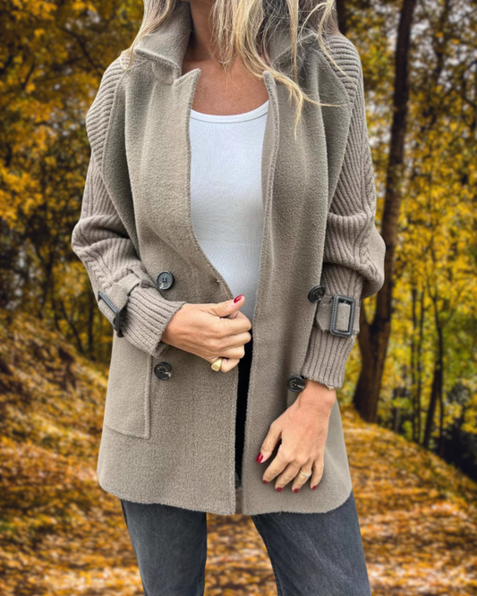 ISOLA™ | Mid-Length Double-Breasted Coat