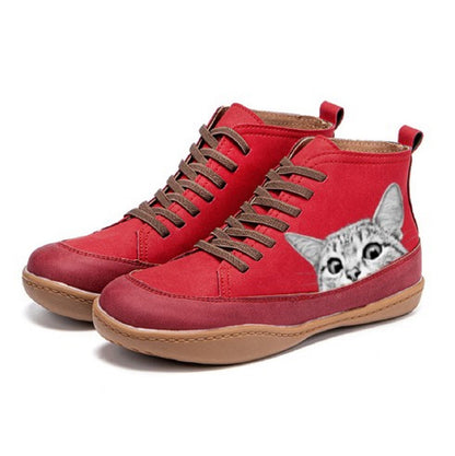 Fenna | Leather Ankle Boots for Cat Lovers