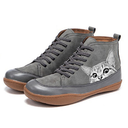 Fenna | Leather Ankle Boots for Cat Lovers