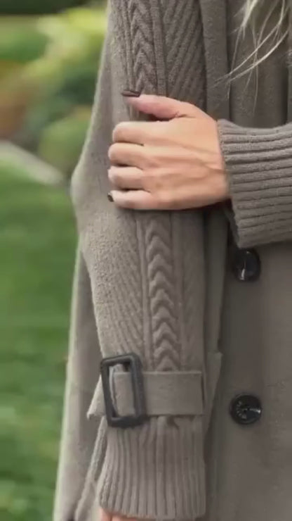 ISOLA™ | Mid-Length Double-Breasted Coat